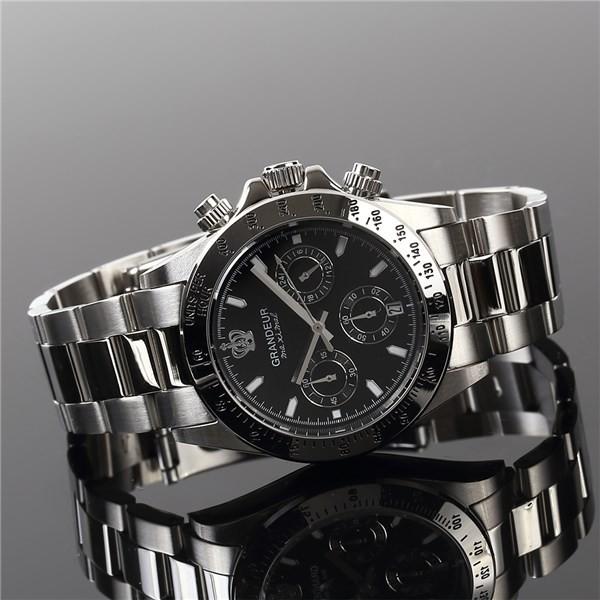 正規輸入品 グランドール Grandeur 腕時計 Jgr004w3 メンズ 日本製 クロノグラフ ステンレスバンド クオーツ 多針アナログ ホームショッピング 通販 Paypayモール