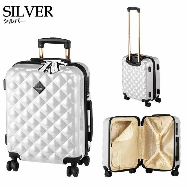 上品 セシルマクビーCECIL McBEE Lサイズ キルト風キャリーケース