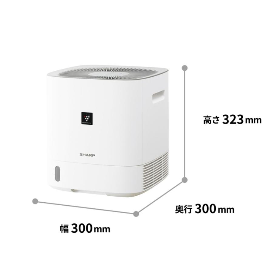 SHARP（シャープ） 除湿機 衣類乾燥 CV-S60-W ホワイト 乾燥容量約2.5