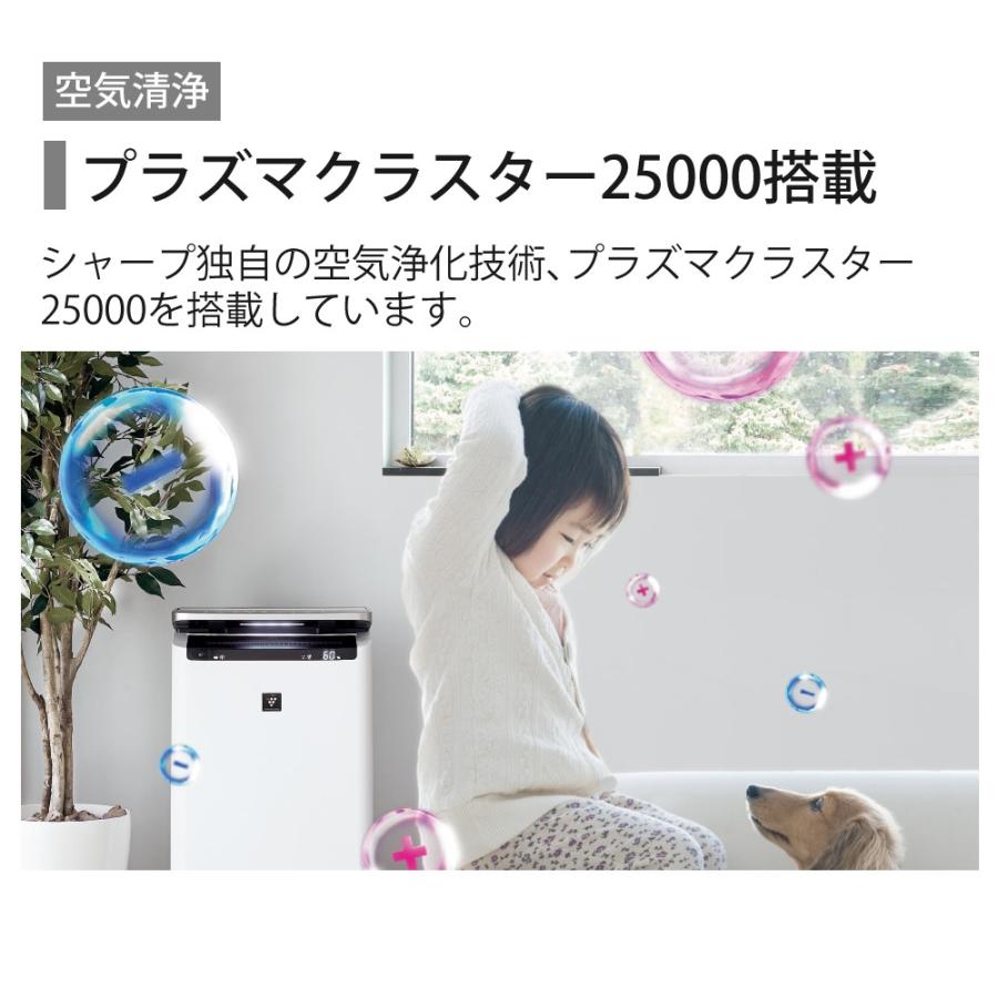 SHARP 加湿空気清浄機 KI-TS50-H 2025年製 SHARP（シャープ） 空気清浄機 加湿器 KI-TS50-H グレー 〜13畳 最大