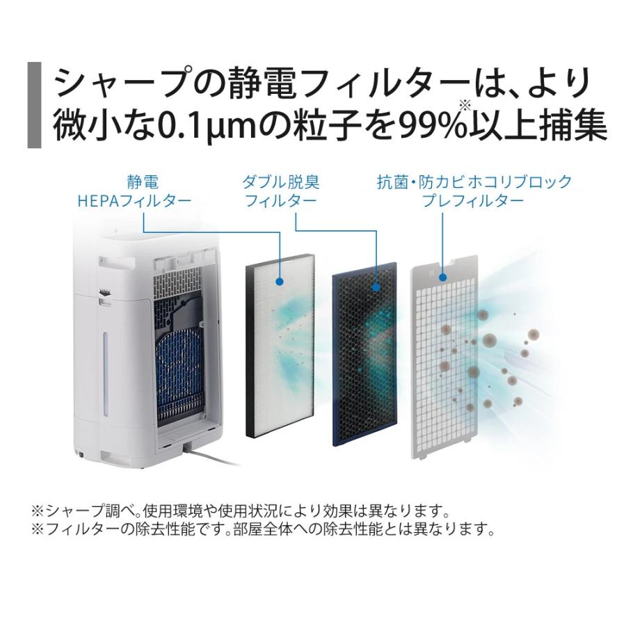 SHARP（シャープ） 空気清浄機 加湿器 KI-TS50-H グレー 〜13畳 最大