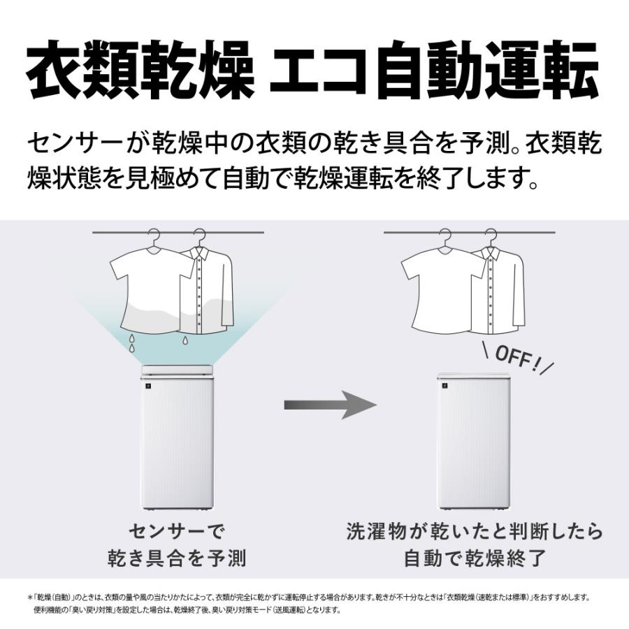 SHARP（シャープ） 衣類乾燥除湿機 CV-T190-W ホワイト コンプレッサー