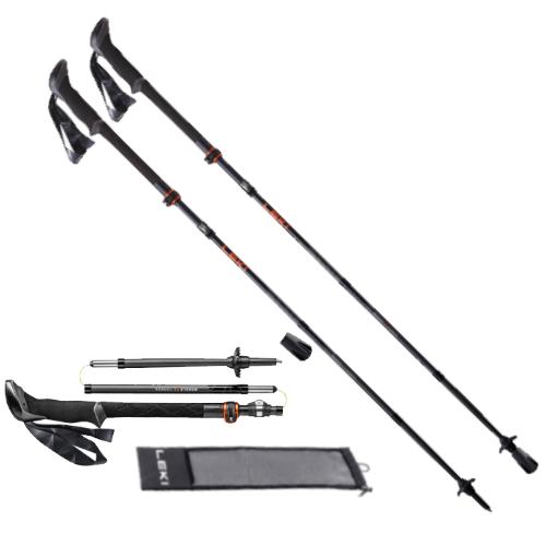 LEKI レキ トレッキングポール マカルー FX カーボン グレー 2本1組 