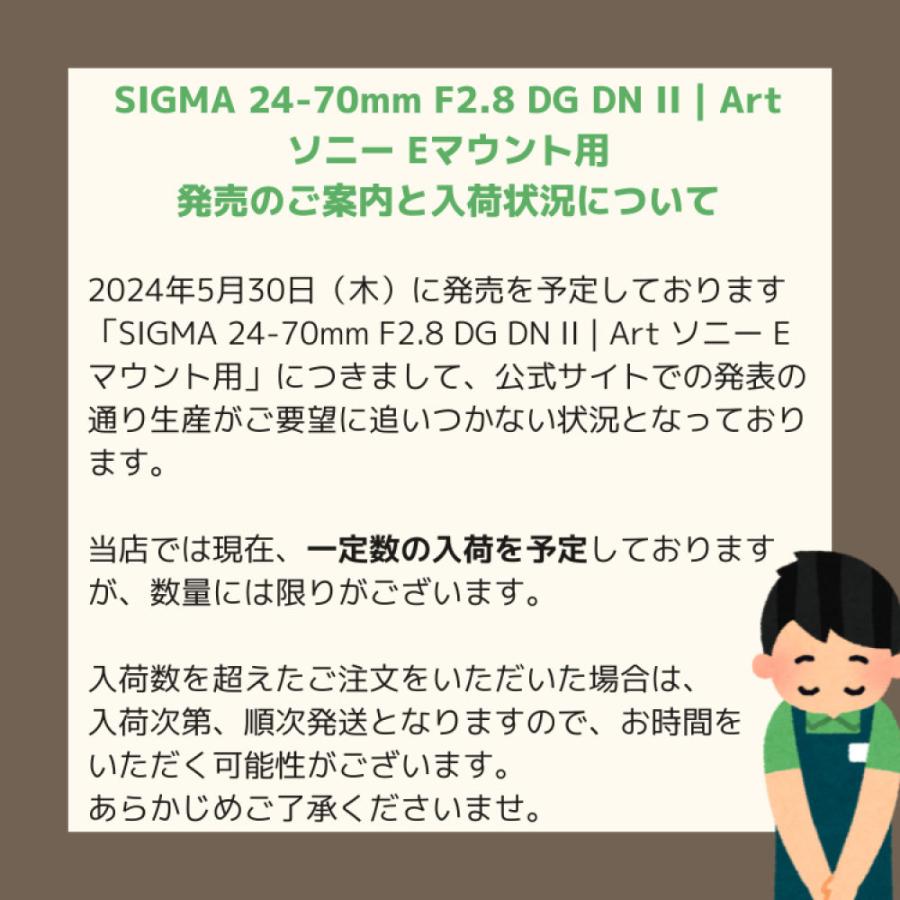 シグマ (レビュープレゼント)シグマ 24-70mm F2.8 DG DN II シグマ (レビュープレゼント)シグマ 24-70mm F2.8 DG DN II