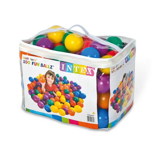 いよいよ人気ブランド カラーボール 100個入り 直径約8cm Intex ファンボール ボールプール