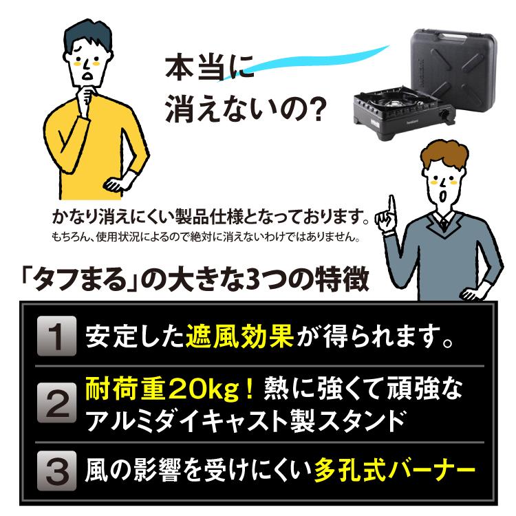 カセットこんろの王様 イワタニ カセットフー タフまる CB-ODX-1-BK 岩谷産業 焼肉 たふまる タフマル バーベキュー 焼き鳥 焼肉 たこ焼き器 （ラッピング不可）｜homeshop｜04