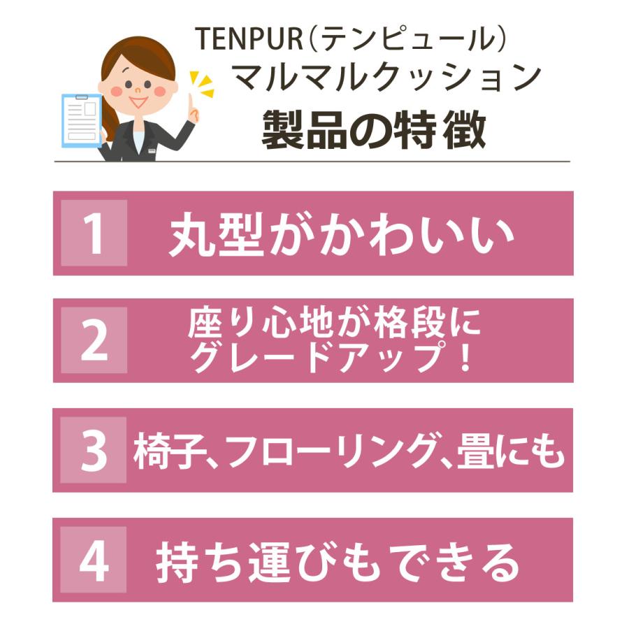テンピュール メーカー保証3年 Tempur マルマルクッション テンピュール メーカー保証3年 Tempur マルマルクッション