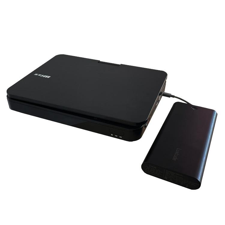 ダイニチ電子 wizz 10.1インチ ポータブルブルーレイプレーヤー WPB-S1006 黒 DVD バッテリー内蔵 モバイルバッテリー使用可能 リモコン付属（ラッピング不可）｜homeshop｜09