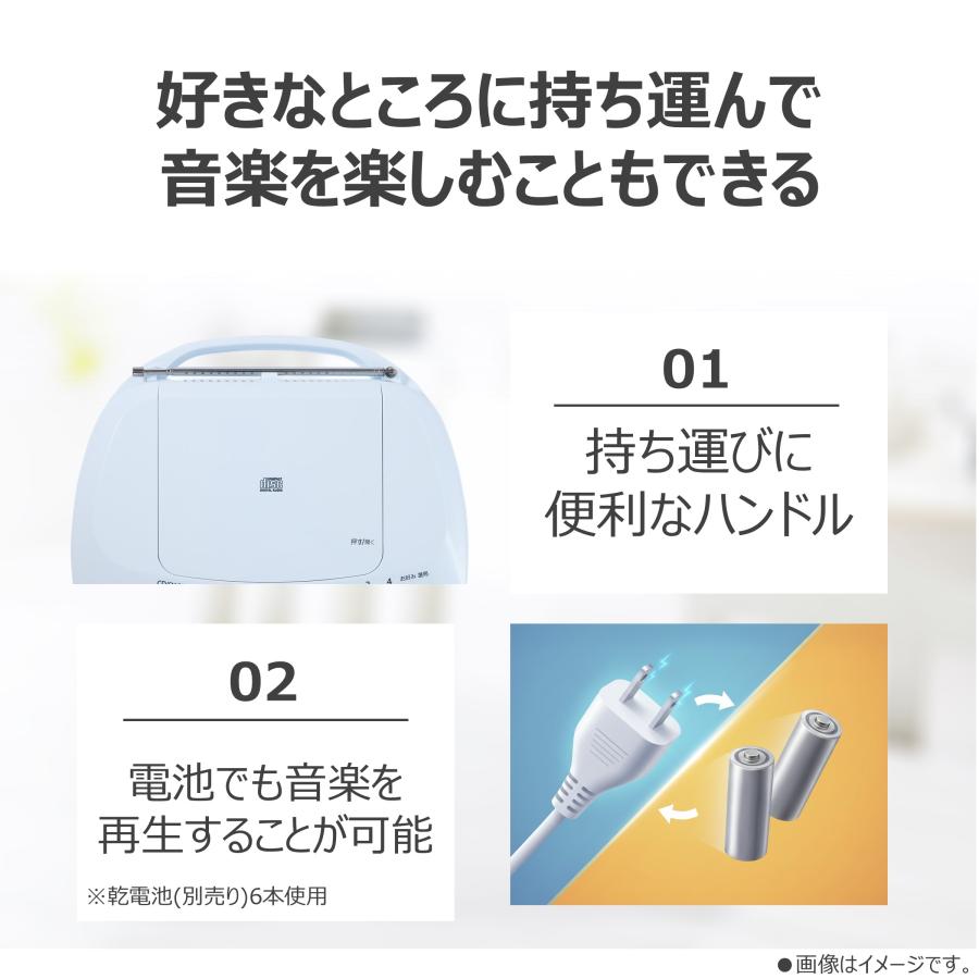 TOSHIBA（東芝） CDラジオ AX-C15（W）ホワイト TOSHIBA（ラッピング