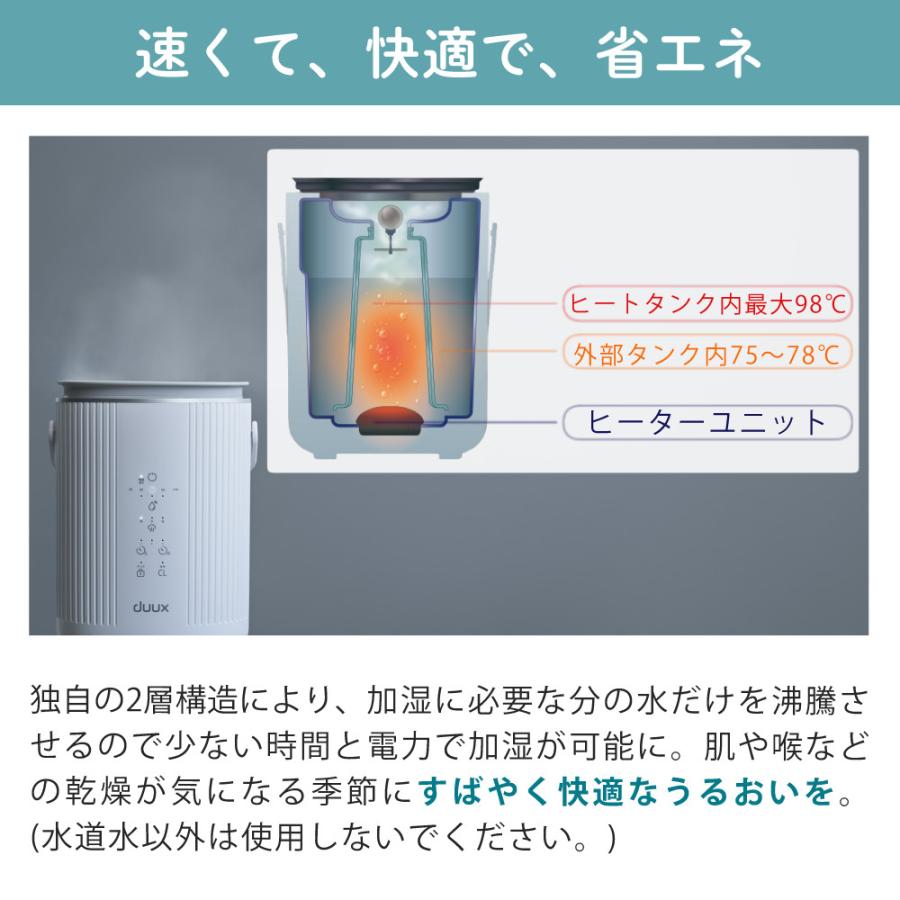 duux スチーム式加湿器 Dawn DXHU41JP ホワイト DXHU40JP グレー