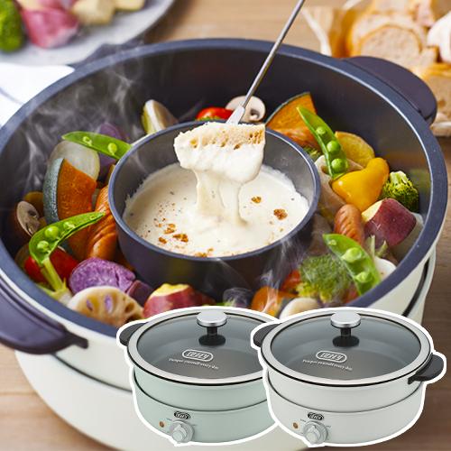 Toffy グリル鍋 たこ焼き ラドンナ 電気グリル鍋 アッシュホワイト