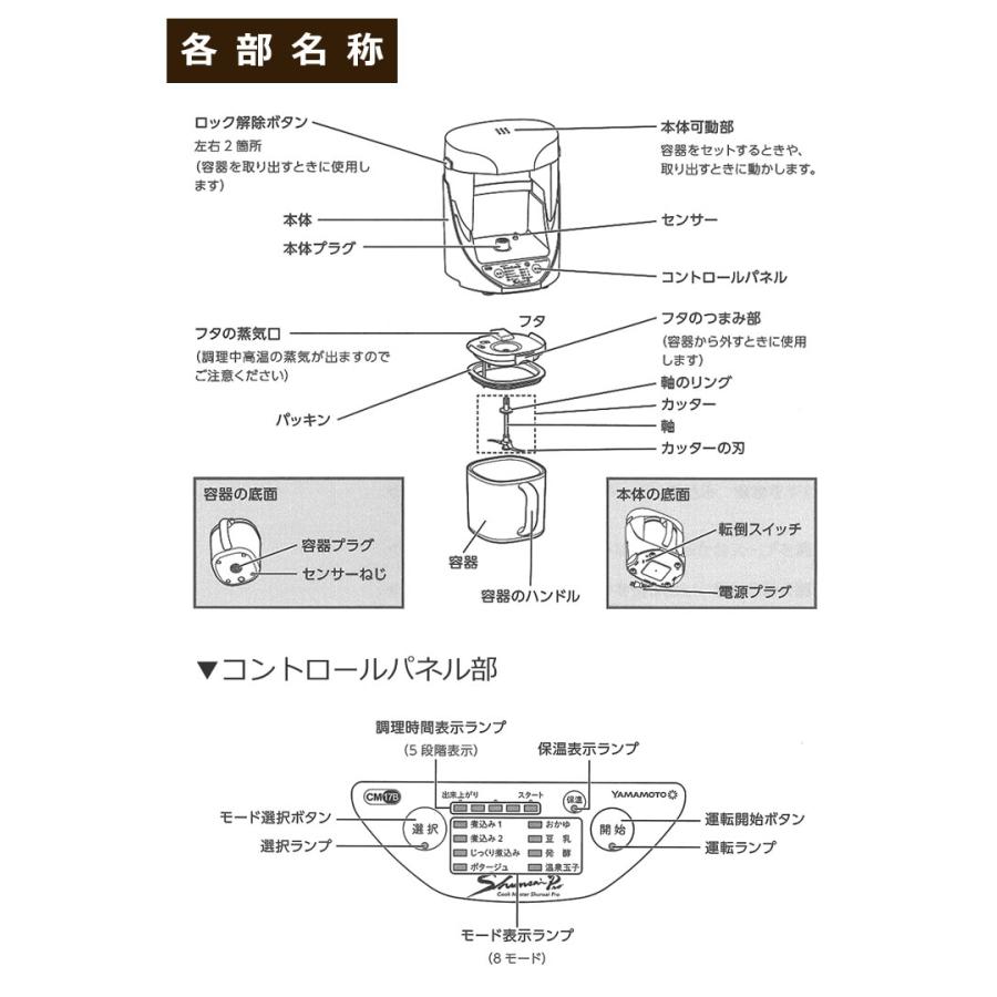 山本電気YAMAMOTOクックマスター旬彩pro (YE-CM17B) ckmstr_2-detail.jpg
