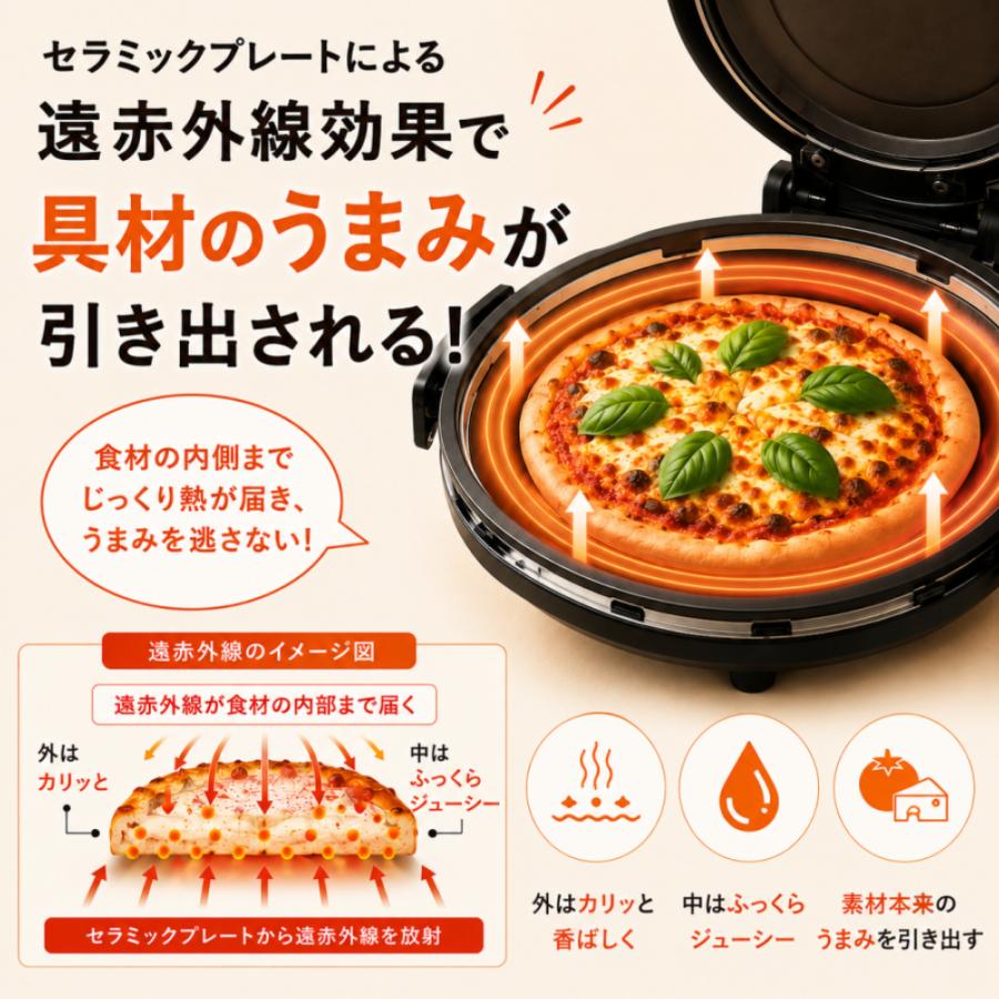 ピザメーカー 2026年モデル フカイ工業 FPM-161 マットブラック おうち