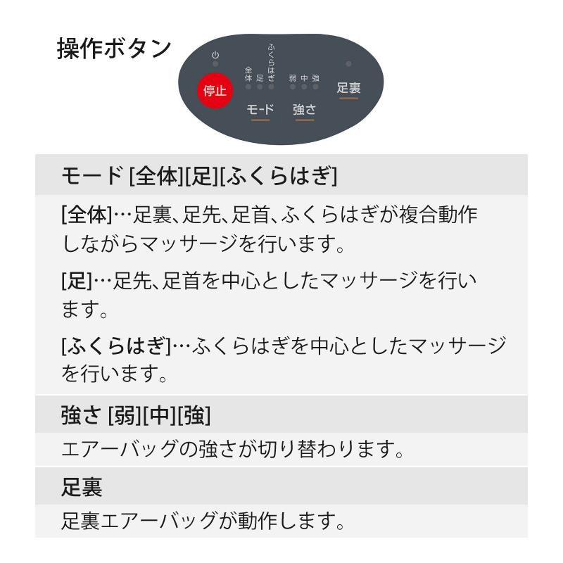 スライヴ フットマッサージャー MD-8708(GY)グレー 足 ふくらはぎ 足首 足先 足裏 THRIVE 足用 マッサージ器 マッサージ機（ラッピング不可）｜homeshop｜08