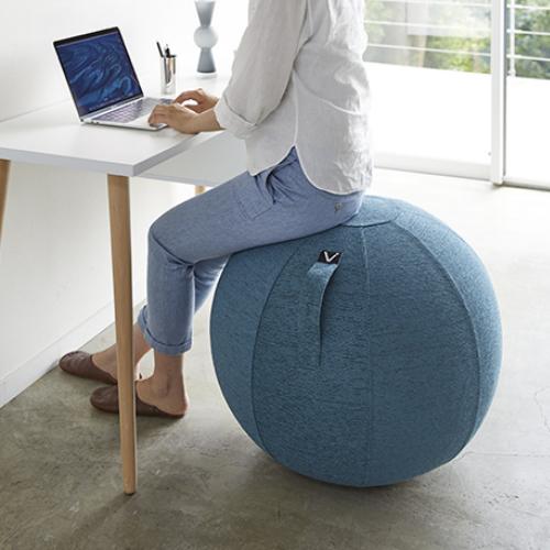 山崎実業 vivora シーティングボール ルーノ シェニール ブルー 800