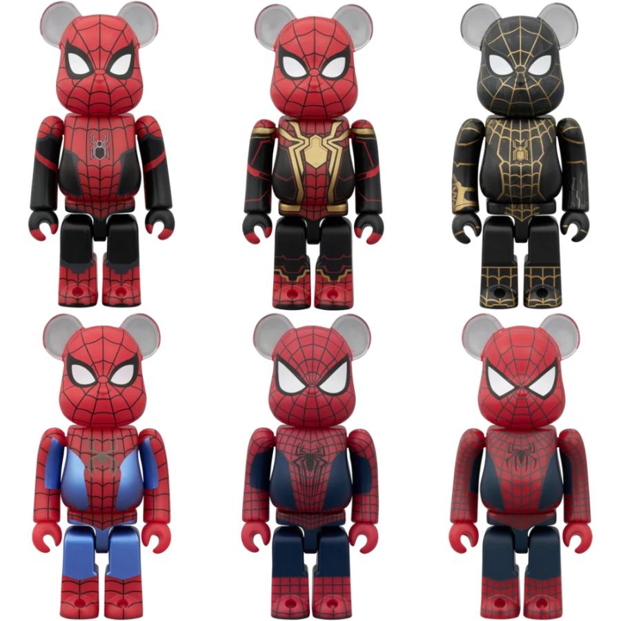 ベアブリック 新品　コンプリートセット　SPIDER-MANシリーズ スパイダーマン ベアブリック コラボ メディコムトイ フィギュア BE