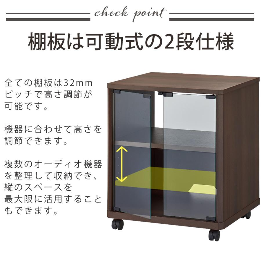 ハヤミ工産（？）二段　オーディオラック HAMILeX ハヤミ工産 ハミレックス オーディオラック ES-523 ブラウン 2