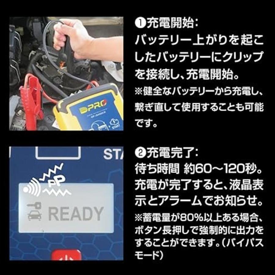 オメガプロ 錦之堂 OMEGA PRO ジャンプスターター OP-JS450CR エンジン