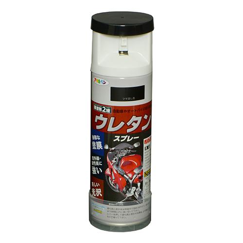 （代引不可）アサヒペン 2液ウレタンスプレー 300ML ツヤケシクロ（ラッピング不可）｜homeshop｜02