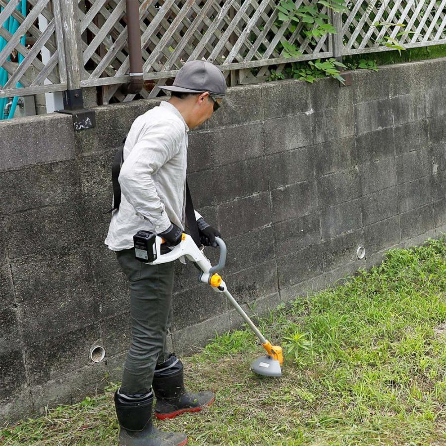 京セラ(リョービ) 充電式刈払機 BK-1801L5 + 電池パック + 保護めがね + ワンタッチエプロン + 刃物クリーナー(代引き不可)（ラッピング不可）｜homeshop｜06