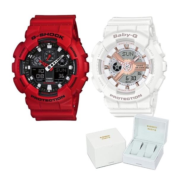 人気満点 ペア箱入りセット 国内正規品 カシオ Casio 腕時計 Ga 100b 4ajf メンズ Ba 110rg 7ajf レディース G Shock Baby G ペアウォッチ 100 の保証 Atempletonphoto Com