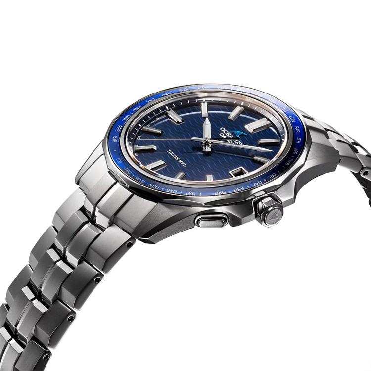 カシオ オシアナス 腕時計 マンタ ソーラー電波 チタン 3針 アナログ Bluetooth ブルー メンズ 国内正規品 OCW-S400-2AJF 3点セット｜homeshop｜07
