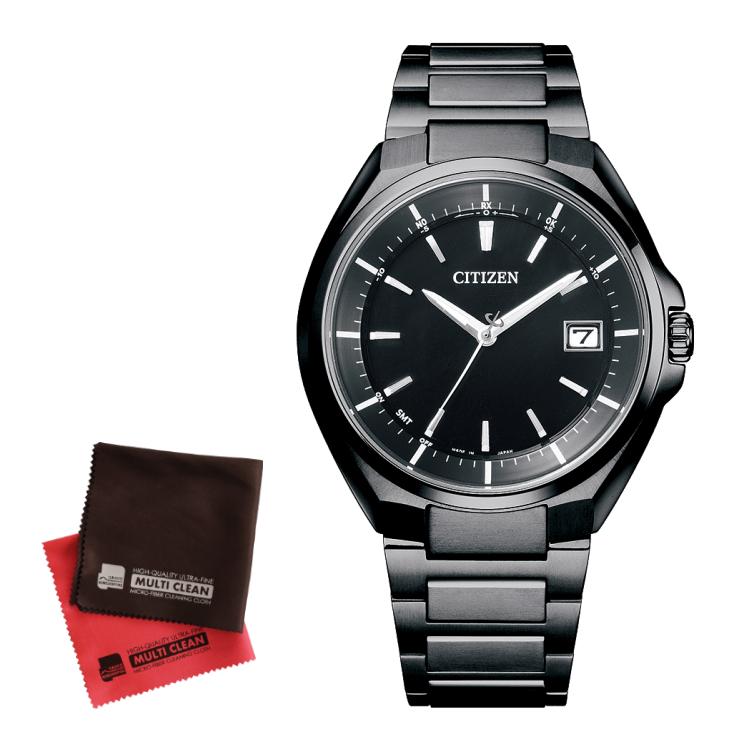 シチズン 腕時計 ソーラー メンズ アテッサ ダイレクトフライト 黒