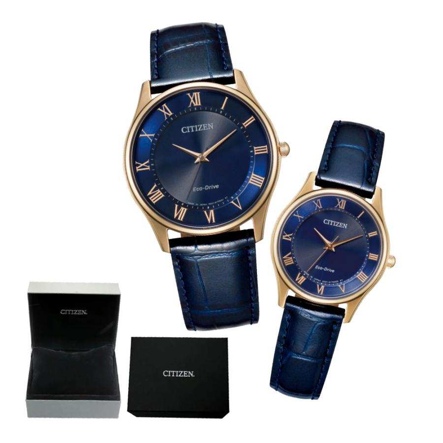ペア箱入り シチズン 腕時計 Citizen Collection Bj6487 01l メンズ Em0407 01l レディース 替えバンド付 ペア 限定 国内正規品 独特の素材