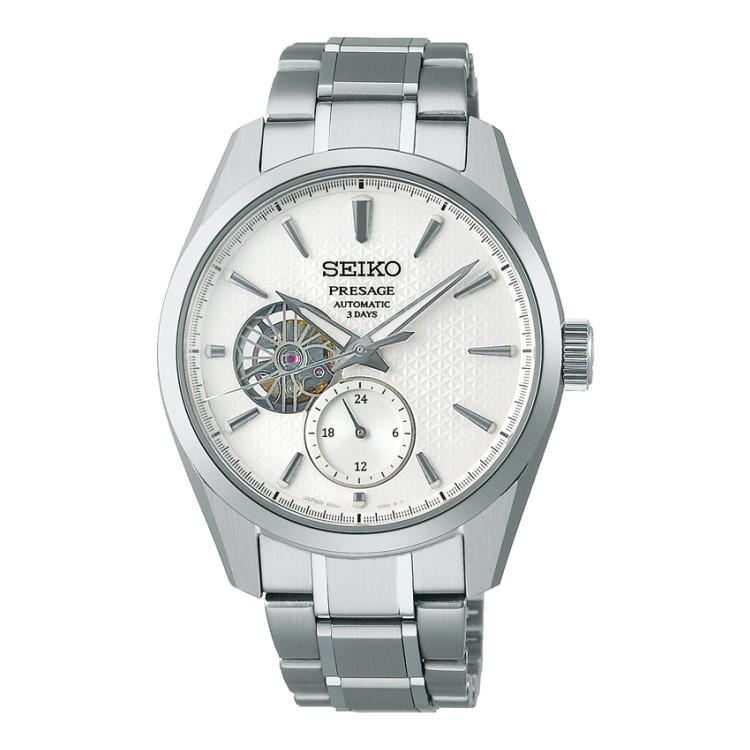 （丸型時計ケース・クロス付）セイコー SEIKO 腕時計 SARJ001 プレザージュ PRESAGE メンズ Sharp Edgedシリーズ コアショップ専用 自動巻（国内正規品）の画像
