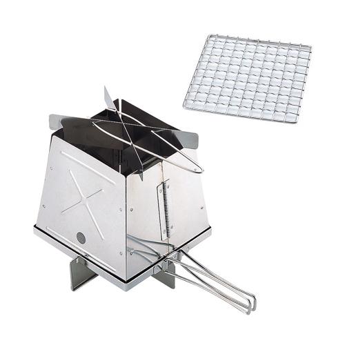 UNIFLAME ユニフレーム ネイチャーストーブ＆ネイチャーストーブ焼網SUS135 2点セット（683033＆683217）（ラッピング不可）｜ホームショッピング