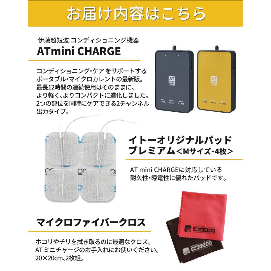 伊藤超短波 ATミニ チャージ 予備パッド付き コンディショニング 伊藤超短波 ATミニ チャージ 予備パッド付き コンディショニング