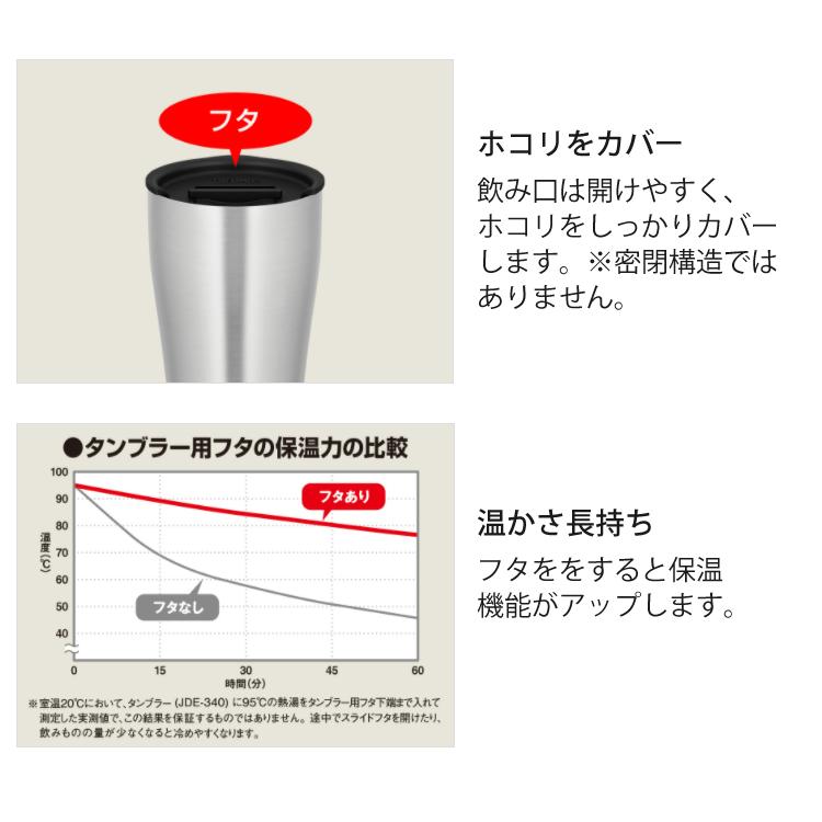 サーモス 真空断熱タンブラー（420ml）＆専用フタ＆底カバー 3点セット THERMOS JDE-421C＆JDE Lid＆JDE Bottom Cover （保温・保冷）（食器洗い機可）｜homeshop｜09