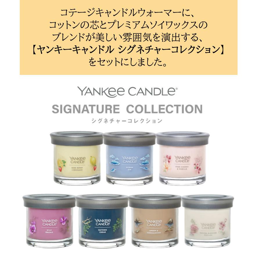 香る照明＆YANKEE CANDLE シグネチャー タンブラーSセット カメヤマキャンドルハウス コテージキャンドルウォーマー J3590010＆ YK01005｜homeshop｜03