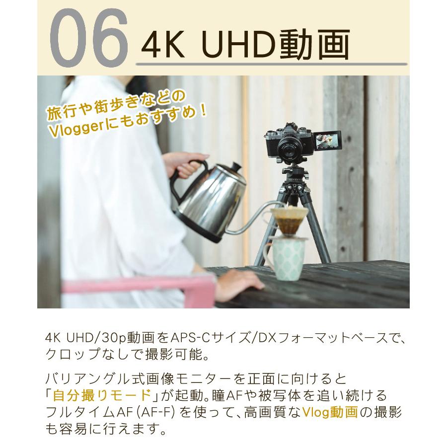 (6点セット)ニコン Nikon ミラーレス一眼カメラ  Z fc ブラック 28mm f/2.8 Special Edition キット APS-Cサイズ ゼット Zfc（ラッピング不可）｜homeshop｜10