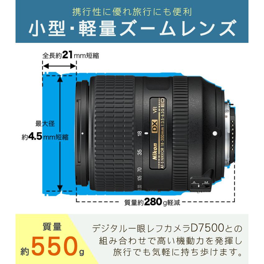 ニコン デジタル一眼レフカメラ D7500 ボディ&ニコンレンズ AF ニコン デジタル一眼レフカメラ D7500 ボディ&ニコンレンズ AF