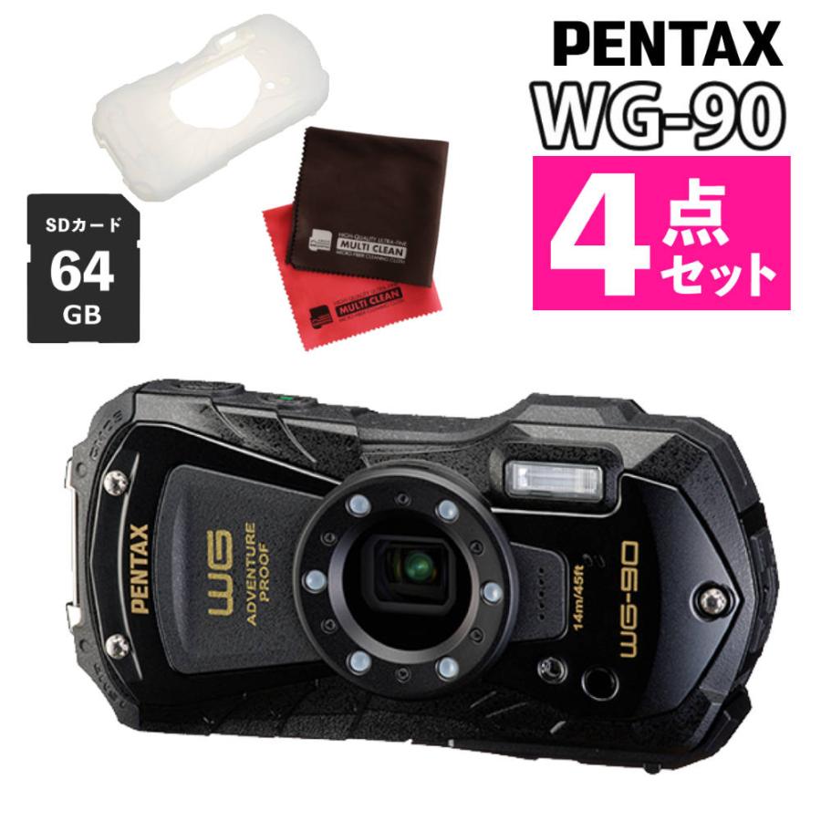 リコー（RICOH） ペンタックス デジタルカメラブラック WG-90 防水