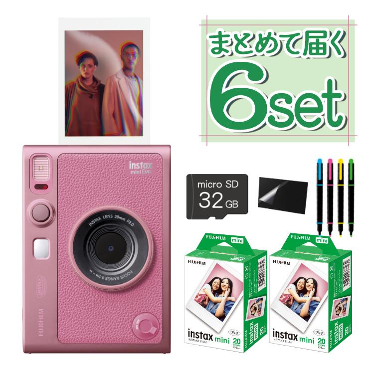FUJIFILM 富士フイルム チェキ instax mini Evo ピンク FUJIFILM 富士フイルム チェキ instax mini Evo ピンク
