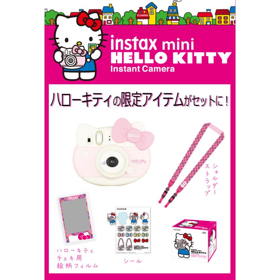 新作モデル キティのフィルムとペンのセット フジフイルム インスタントカメラ チェキ Instax Mini Hello Kitty ハローキティ 誕生日プレゼント Tronadores Com