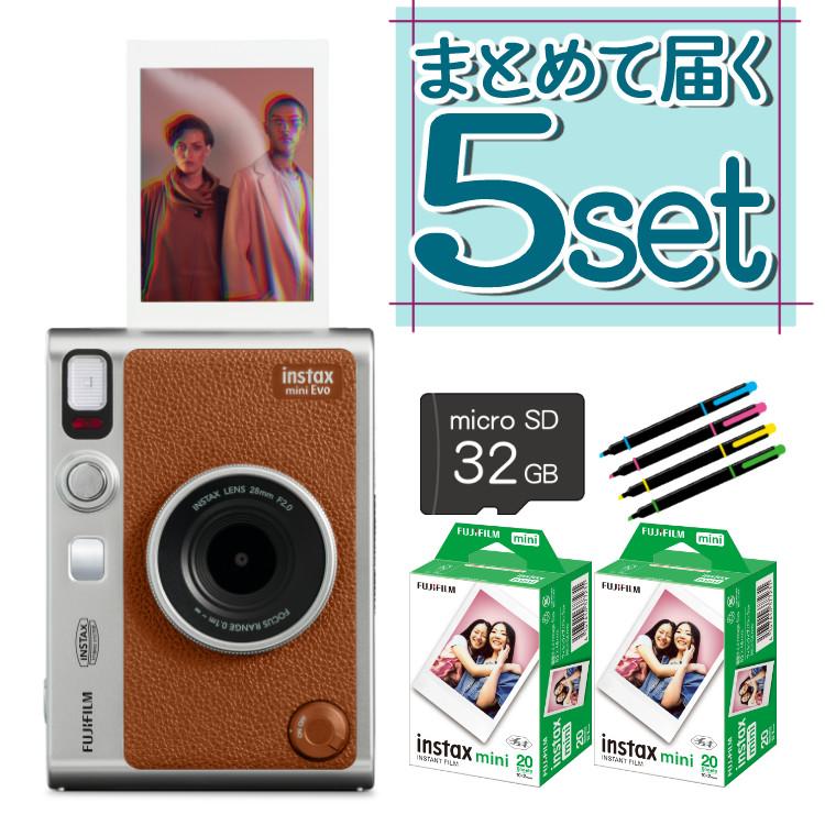 FUJIFILM 富士フイルム チェキ instax mini Evo ブラウン FUJIFILM 富士フイルム チェキ instax mini Evo ブラウン