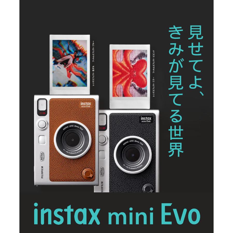 FUJIFILM instax mini チェキフイルム FUJIFILM 富士フイルム チェキ instax mini Evo ブラック イン