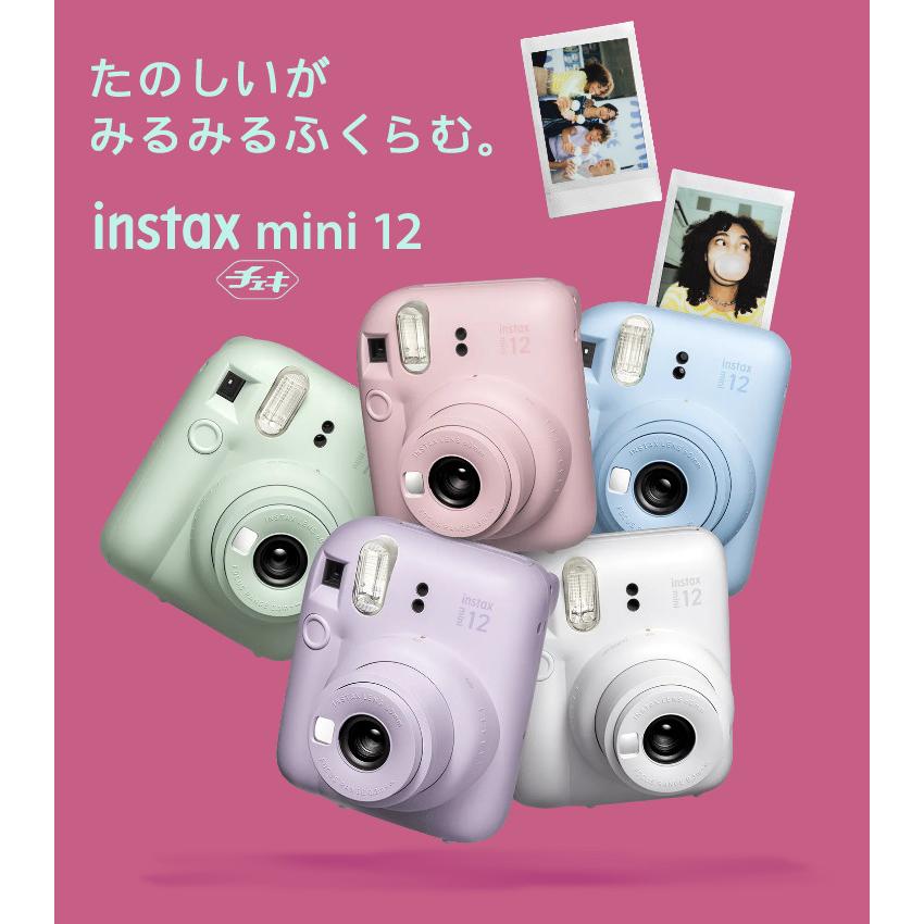 instax mini 12 ブロッサムピンク【★保証書付】 FUJIFILM 富士フイルム チェキ インスタントカメラ instax mini