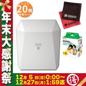 最も優遇 フィルム10枚 マイクロファイバー付き フジフイルム Instax Share Sp 3 ホワイト スマホdeチェキ 魅了 Kuljic Com