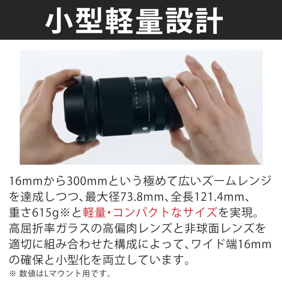 シグマ（SIGMA） （レビューでプレゼント） バッグ付き 16-300mm F3.5