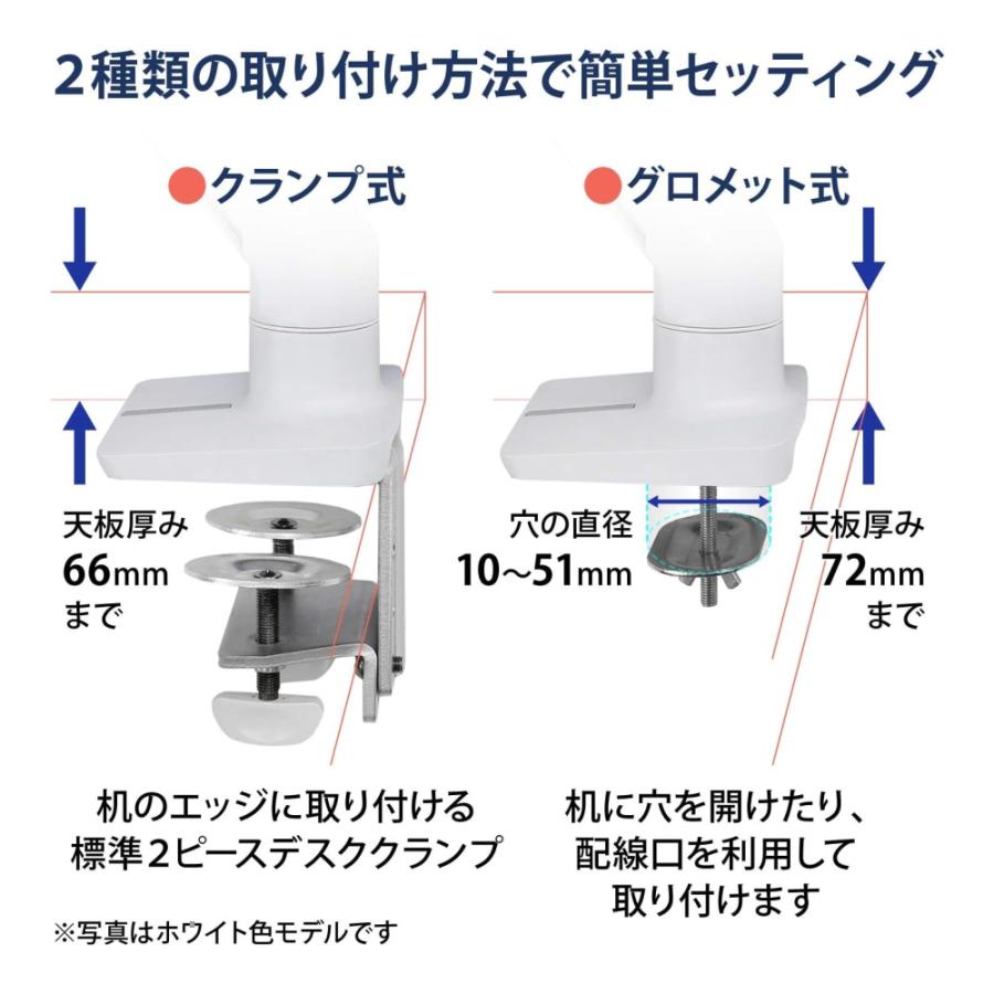 エルゴトロン（ergotron） HX デスク モニターアーム マットブラック＋