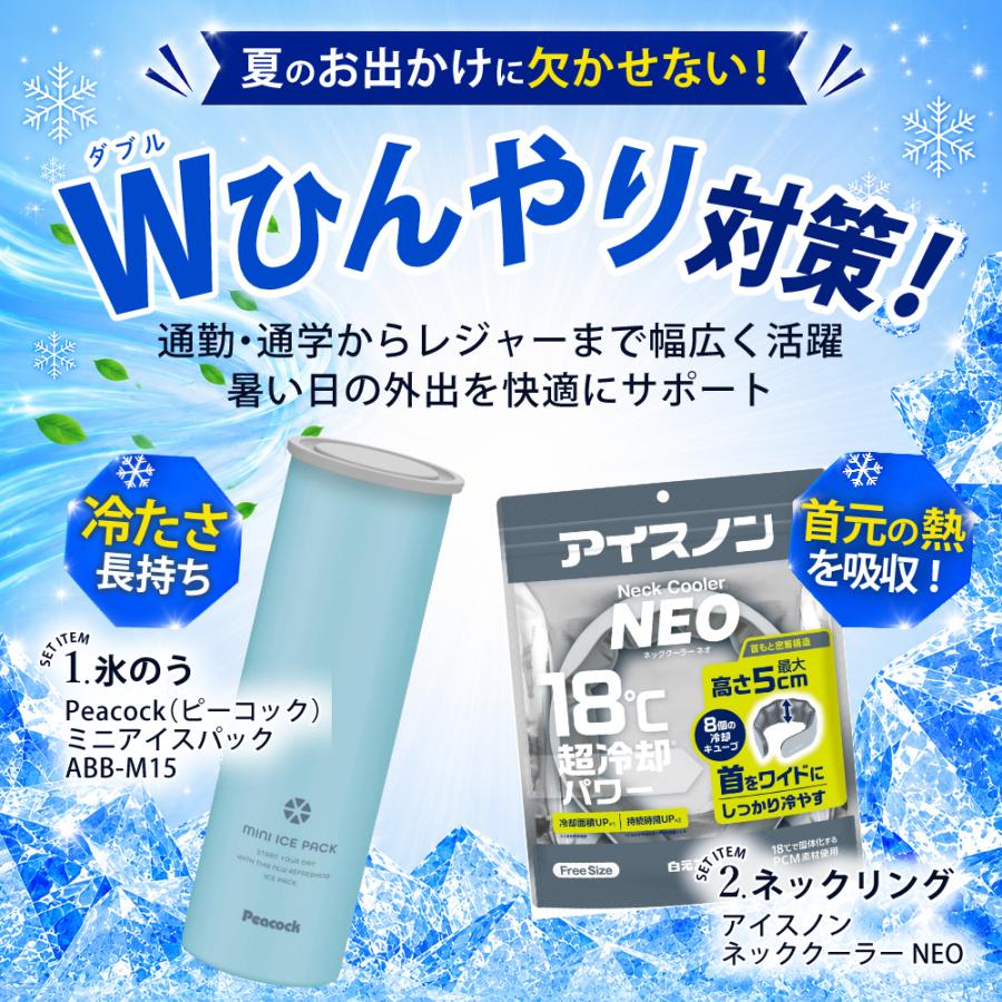 アイスノン 冷感グッズ 6点セット 暑さ対策グッズ ネッククーラー 氷嚢