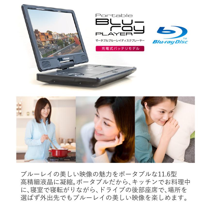 GREEN HOUSE（グリーンハウス） ブルーレイプレーヤー 11.6型