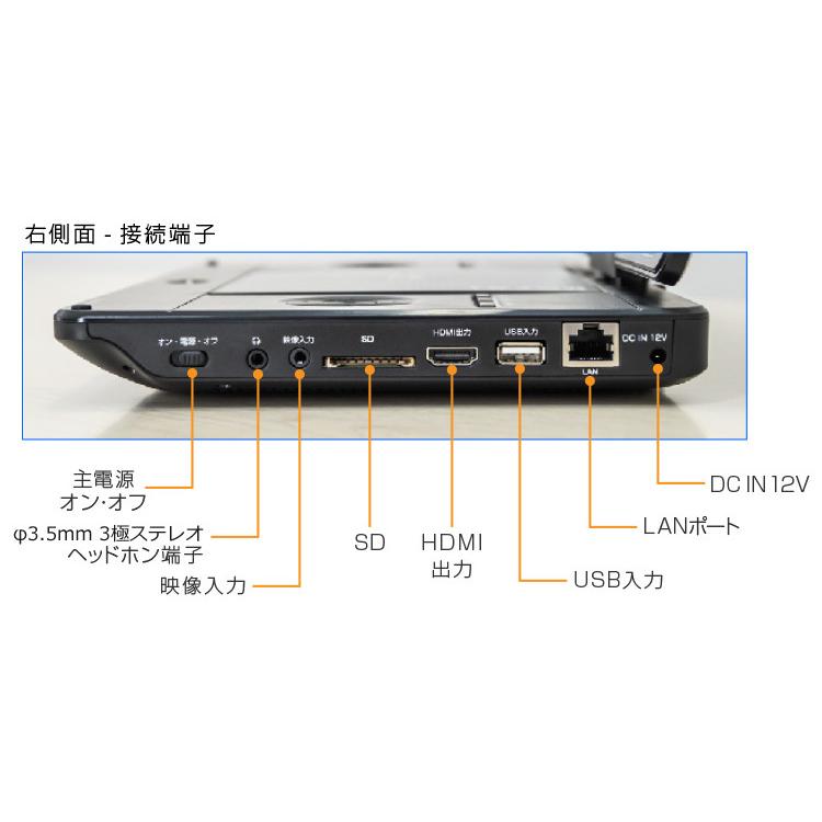 グリーンハウス ポータブルブルーレイプレーヤー TV機能 11.6インチ GH-PBD11BT-BK 3点セット（ラッピング不可）｜homeshop｜09