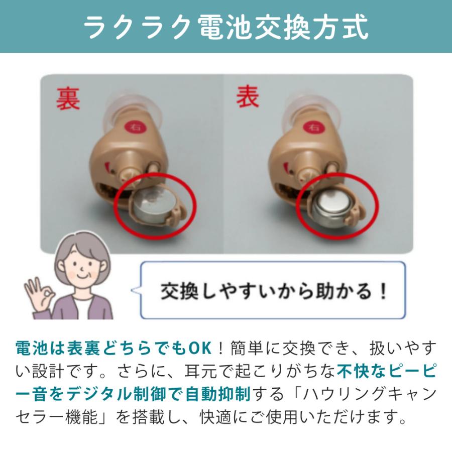 左耳 電池90個／ ニコン 補聴器 NEF-M100S 左耳 2つの安心保証付き