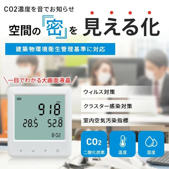 フレッシュシリーズ新登場 (2way電源安心セット) 和光電気 二酸化炭素濃度測定器 エアモニター WD-AM01＆単4電池＆液晶用ティッシュ (CO2センサー/CO2モニター/CO2濃度測定器/CO2測定器)