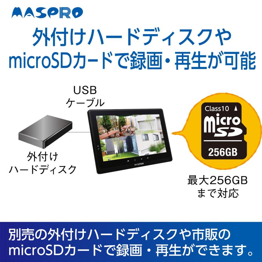 マスプロ（MASPRO） マスプロ電工 モニター＆ワイヤレスHDカメラセット